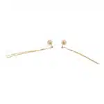 Vintage Diamond Chain Drop Earrings