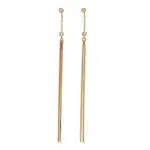 Vintage Diamond Chain Drop Earrings