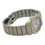 Vintage Cartier Octagonal Santos 30mm Watch in Steel and Gold