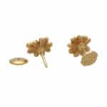 Vintage Dior 'Diorette' Enamel and Diamond Flower Earrings