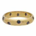 Vintage Tiffany & Co. Blue Sapphire Dots Ring