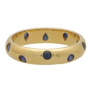 Vintage Tiffany & Co. Blue Sapphire Dots Ring