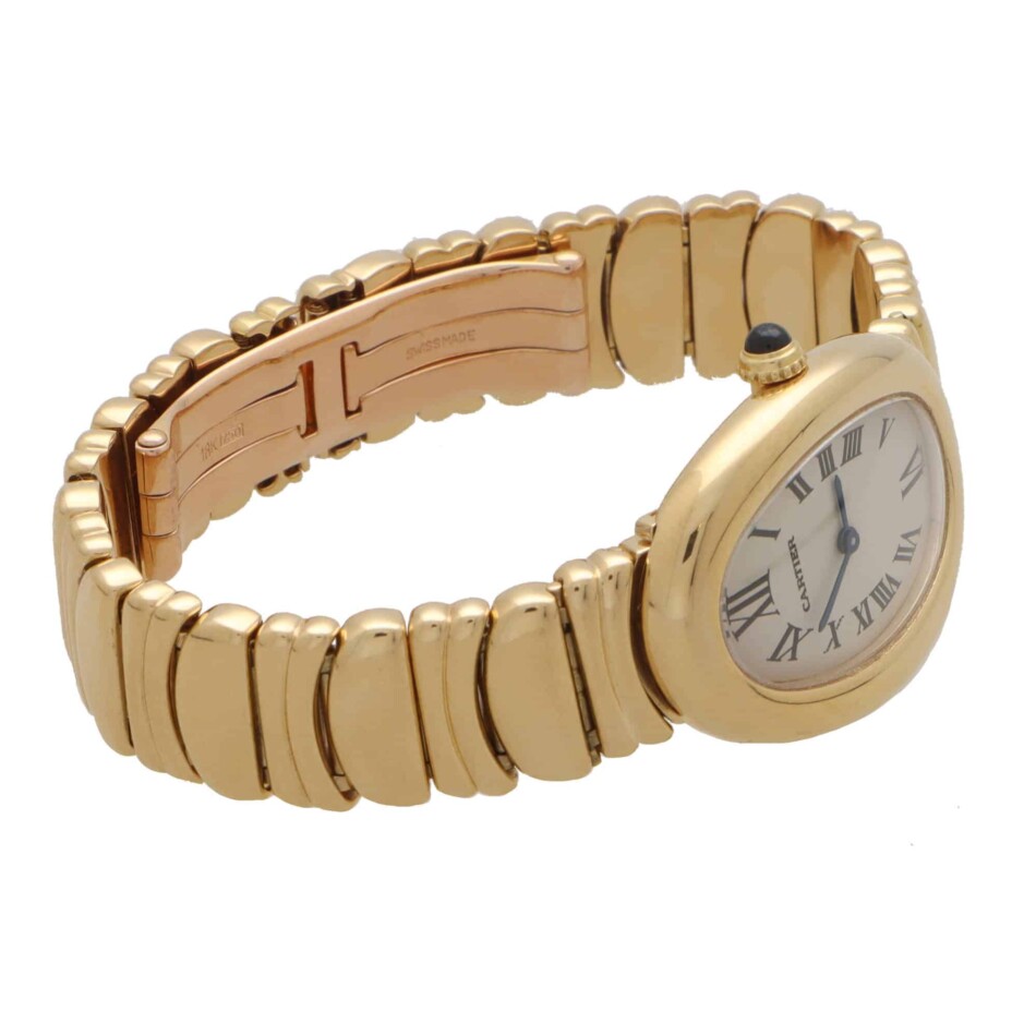Vintage Cartier Baignoire Yellow Gold Watch