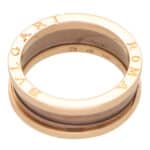 Vintage Bvlgari B.Zero1 Roma Rose Gold and Cermet Ring