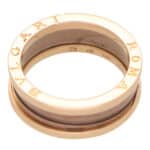 Vintage Bvlgari B.Zero1 Roma Rose Gold and Cermet Ring