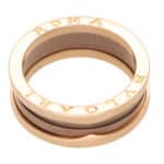 Vintage Bvlgari B.Zero1 Roma Rose Gold and Cermet Ring