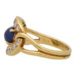 Vintage 1990's Cartier Sapphire and Diamond Ring