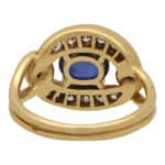 Vintage 1990's Cartier Sapphire and Diamond Ring