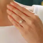Vintage Tiffany & Co. Soleste Pink Diamond Double Halo Ring