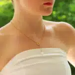 Vintage Tiffany & Co. Open Heart Lariat Pearl Necklace