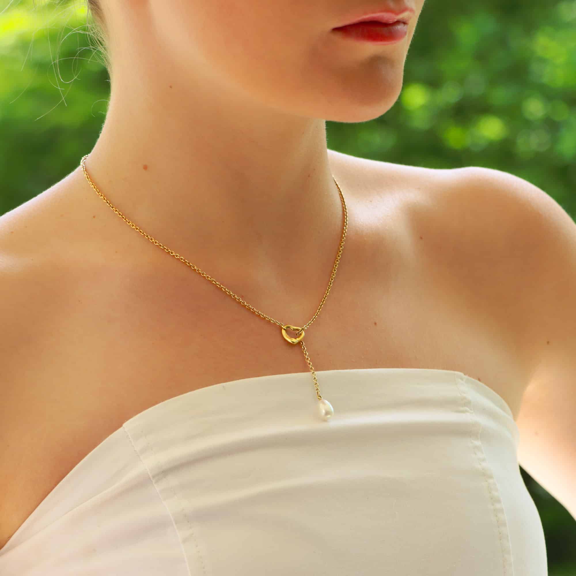 Open heart lariat necklace store