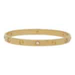 Vintage Cartier Six Diamond Love Bangle in Yellow Gold