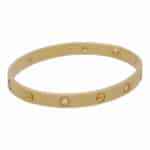 Vintage Cartier Six Diamond Love Bangle in Yellow Gold