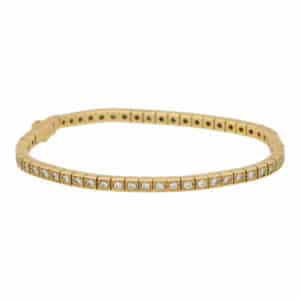 Vintage Cartier Lanières Diamond Line Bracelet