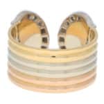 Vintage C de Cartier Diamond Trinity Band Ring