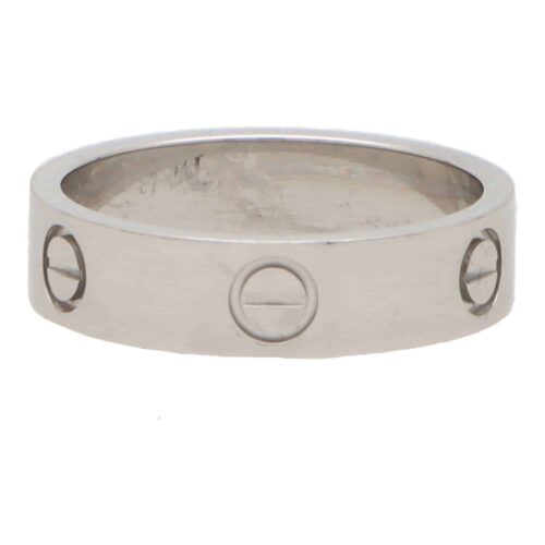 Vintage Cartier Love Ring in Platinum, Size 60