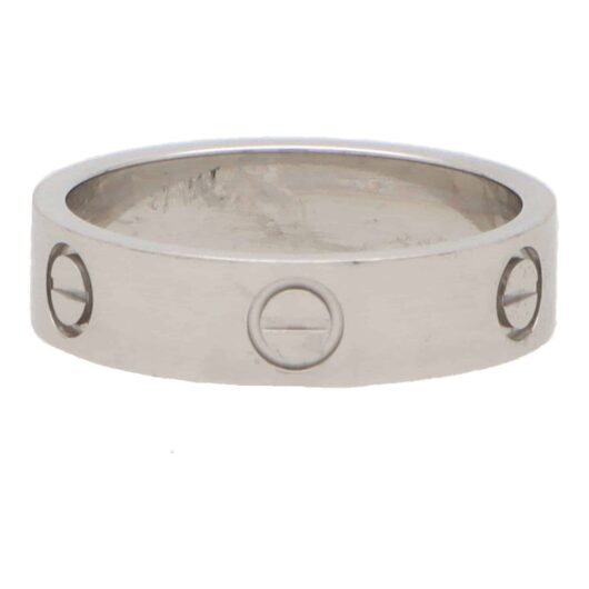 Vintage Cartier Love Ring in Platinum, Size 60