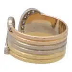 Vintage C de Cartier Diamond Trinity Band Ring