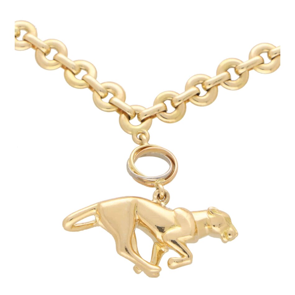 Vintage Cartier Horse, Elephant and Panther Charm Bracelet