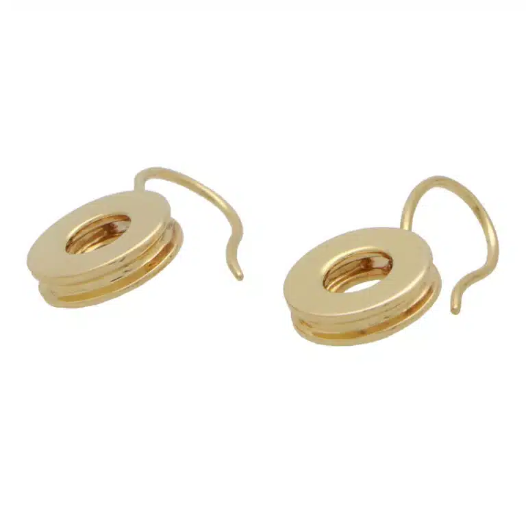 Vintage Rugiada Circle Drop Earrings