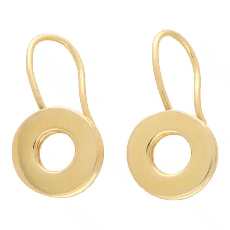 Vintage Rugiada Circle Drop Earrings