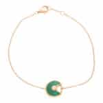 Vintage Amulette de Cartier XS Malachite and Diamond Bracelet