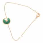 Vintage Amulette de Cartier XS Malachite and Diamond Bracelet