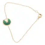 Vintage Amulette de Cartier XS Malachite and Diamond Bracelet