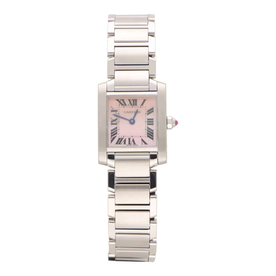 Vintage Cartier Tank Francaise Mother of Pearl Watch