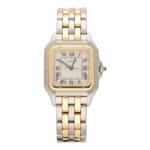 Vintage 27mm Cartier Panthere Gold and Steel Watch