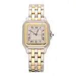 Vintage 27mm Cartier Panthere Gold and Steel Watch
