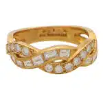 Vintage Tiffany & Co. Woven Diamond Half Eternity Ring