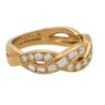 Vintage Tiffany & Co. Woven Diamond Half Eternity Ring