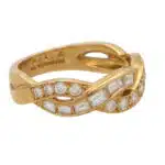 Vintage Tiffany & Co. Woven Diamond Half Eternity Ring