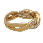 Vintage Tiffany & Co. Woven Diamond Half Eternity Ring