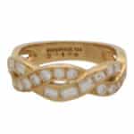 Vintage Tiffany & Co. Woven Diamond Half Eternity Ring
