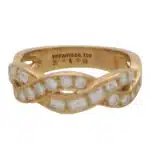 Vintage Tiffany & Co. Woven Diamond Half Eternity Ring