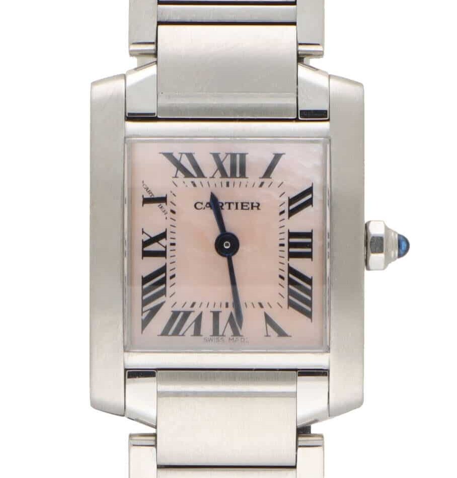 Vintage Cartier Tank Francaise Mother of Pearl Watch