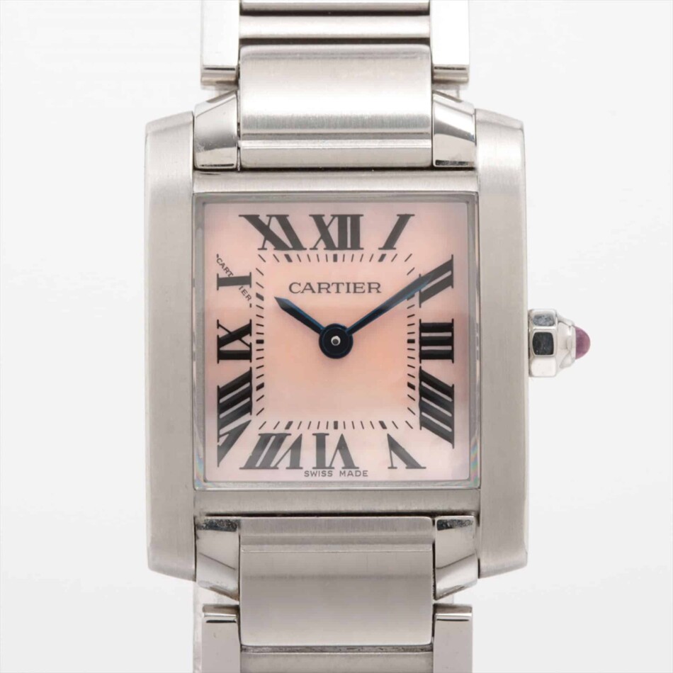 Vintage Cartier Tank Francaise Mother of Pearl Watch