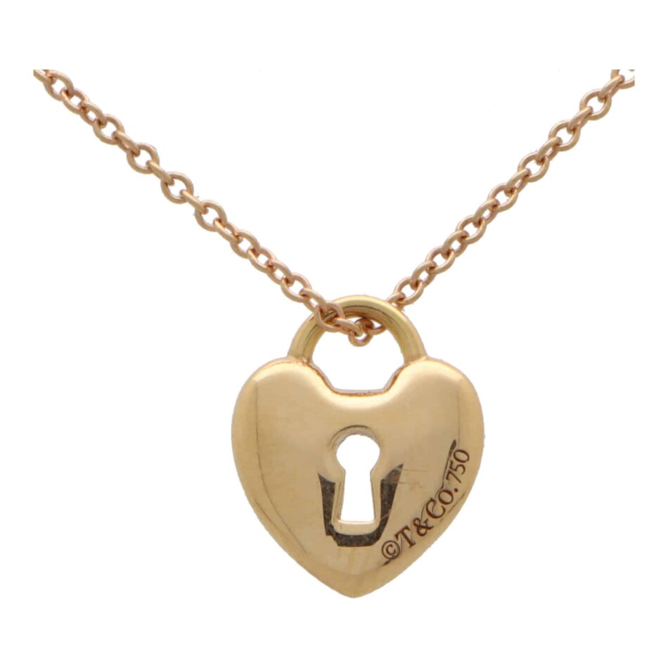 Vintage Tiffany & Co. Heart Padlock Necklace