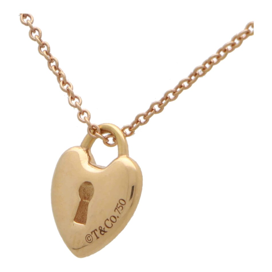Vintage Tiffany & Co. Heart Padlock Necklace