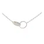 Vintage Cartier Dimaond Love Necklace in White Gold