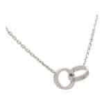 Vintage Cartier Dimaond Love Necklace in White Gold