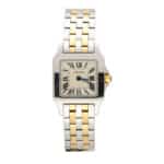 Vintage Cartier Santos Demoiselle 2698 Gold and Steel Watch