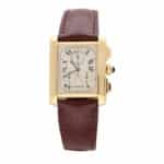 Vintage Cartier Tank Francaise Chrono Reflex Watch in 18k Gold