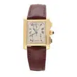 Vintage Cartier Tank Francaise Chrono Reflex Watch in 18k Gold