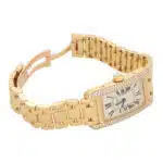 Vintage Cartier Tank Americaine Diamond Watch in Yellow Gold