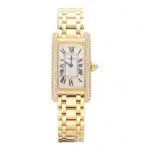 Vintage Cartier Tank Americaine Diamond Watch in Yellow Gold