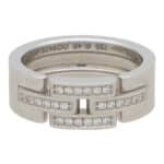 Vintage Cartier Mini Maillon Diamond Link Ring