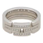 Vintage Cartier Mini Maillon Diamond Link Ring